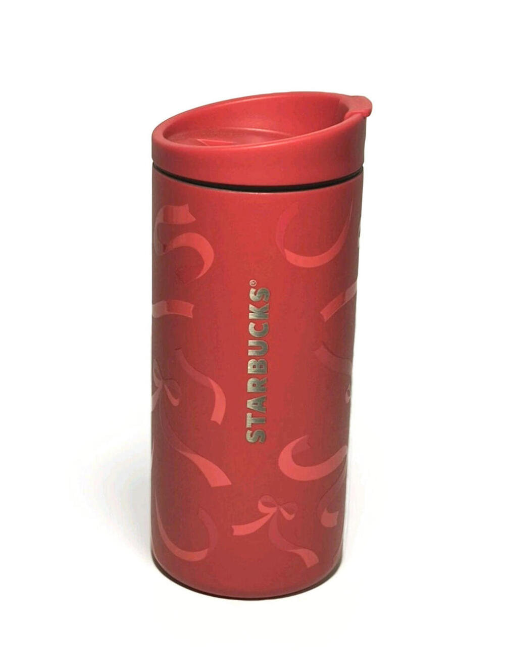 Brand New Starbucks Miir 2025 Red Ribbon Bow Flip Top 12oz Tumbler Cup